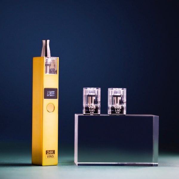 【小煙套組】VINS 24K小金條 18K小銀磚 30W 鋅合金材質 0.8-1.0Ω空倉：圖片 2
