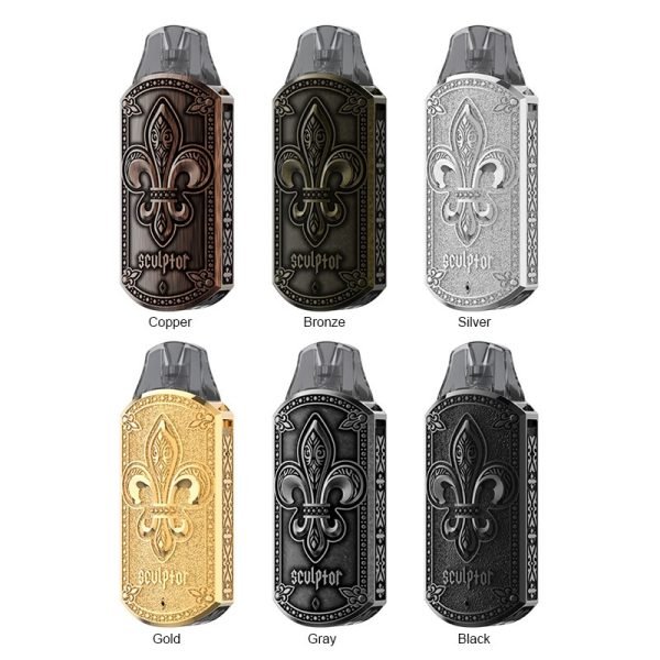 【小煙套組】UWELL SCULPTOR雕塑家 11W 電鍍金屬與雕刻的藝術結合 1.2Ω空倉：圖片 4